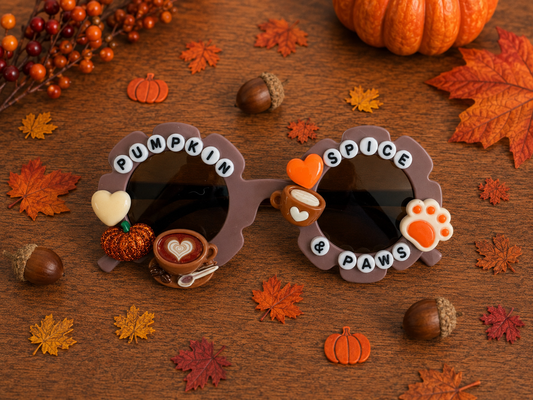 Pumpkin Spice & Paws Sunglasses
