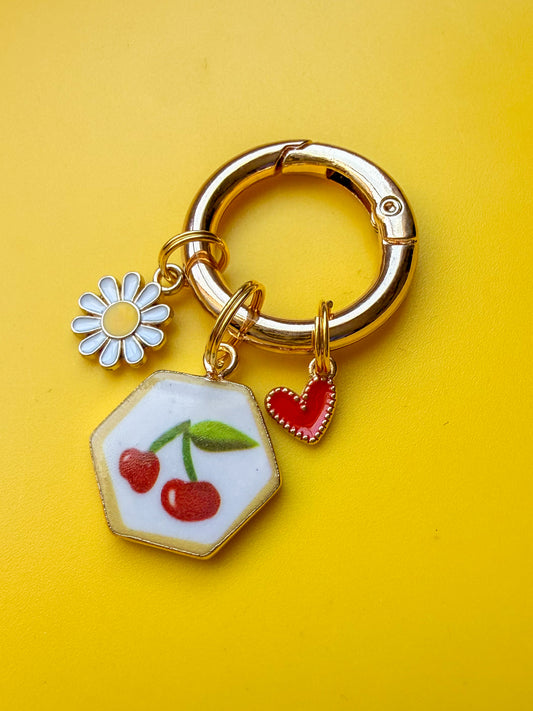 Sweet Cherry Collar Charm Set