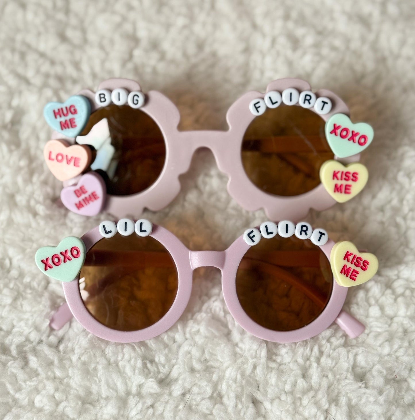 Big Flirt and Lil Flirt Valentine’s Day Pet Sunglasses