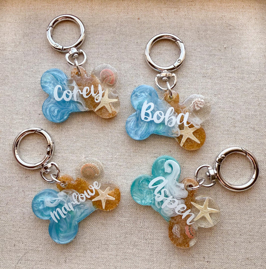 By the Sea pet tag