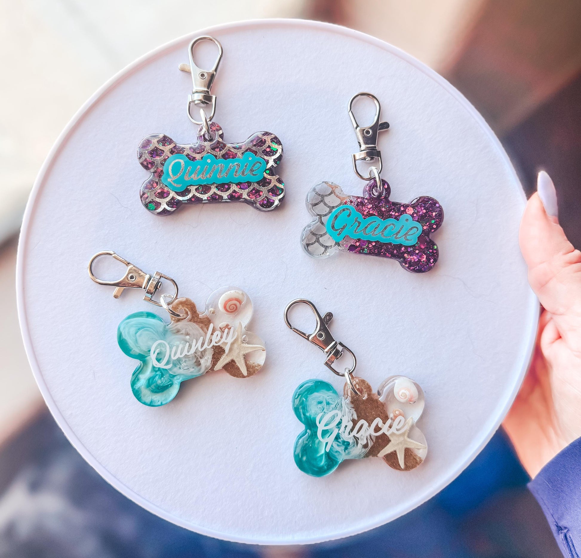 Mermaid Glitter Tags are in their own listing