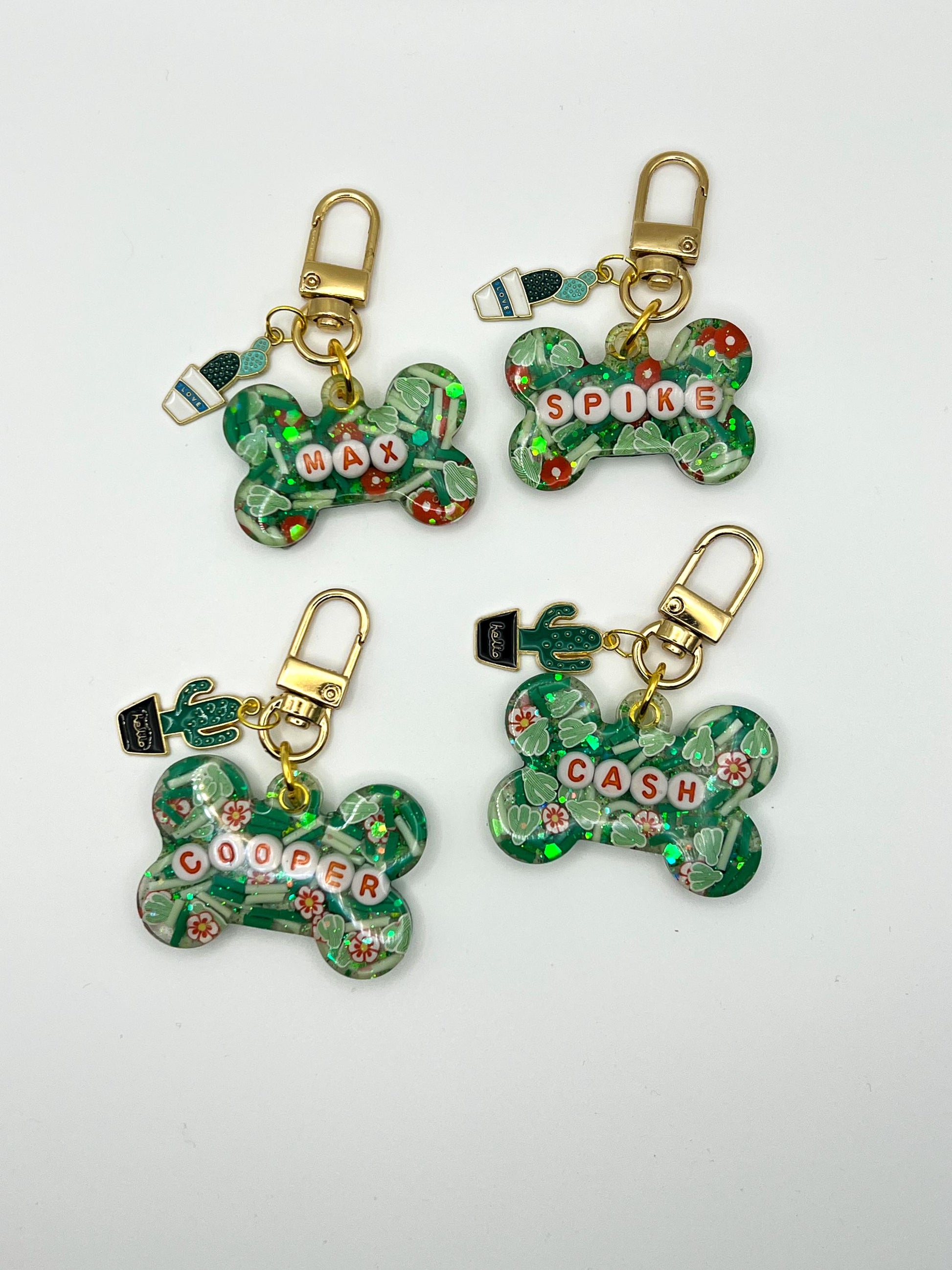 Cactus Bloom Pet Tag