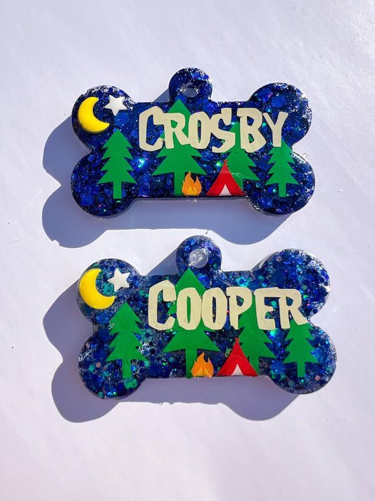 Campfire Nights Pet Tag