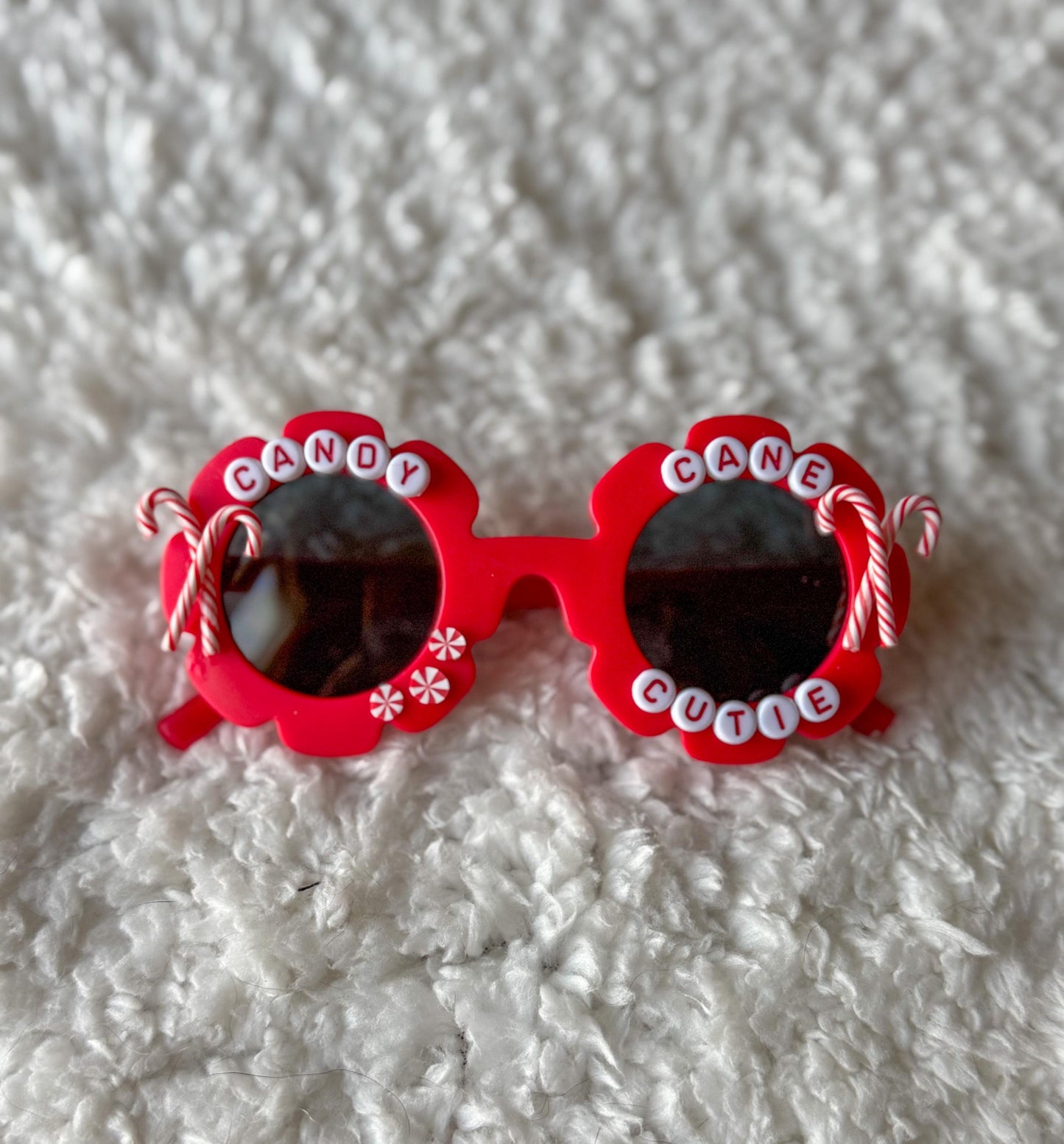 Candy Cane Cutie- Christmas Sunglasses