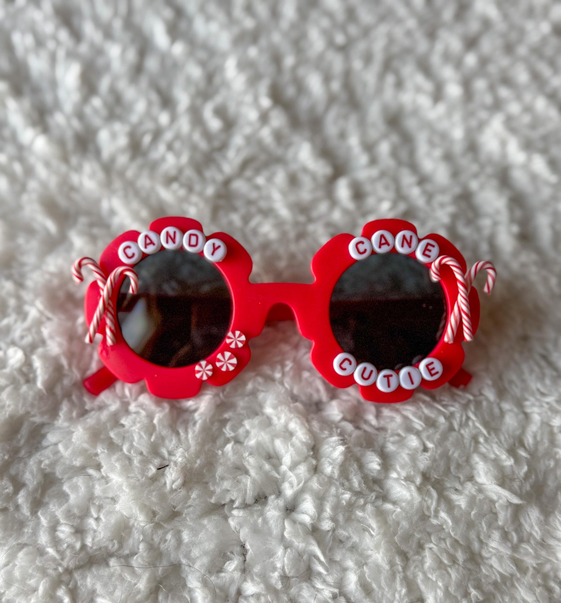 Candy Cane Cutie- Christmas Sunglasses