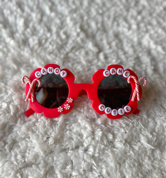 Candy Cane Cutie- Christmas Sunglasses