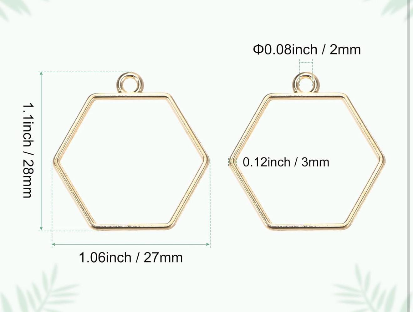 Cherry Blosson Hex Pet Tag