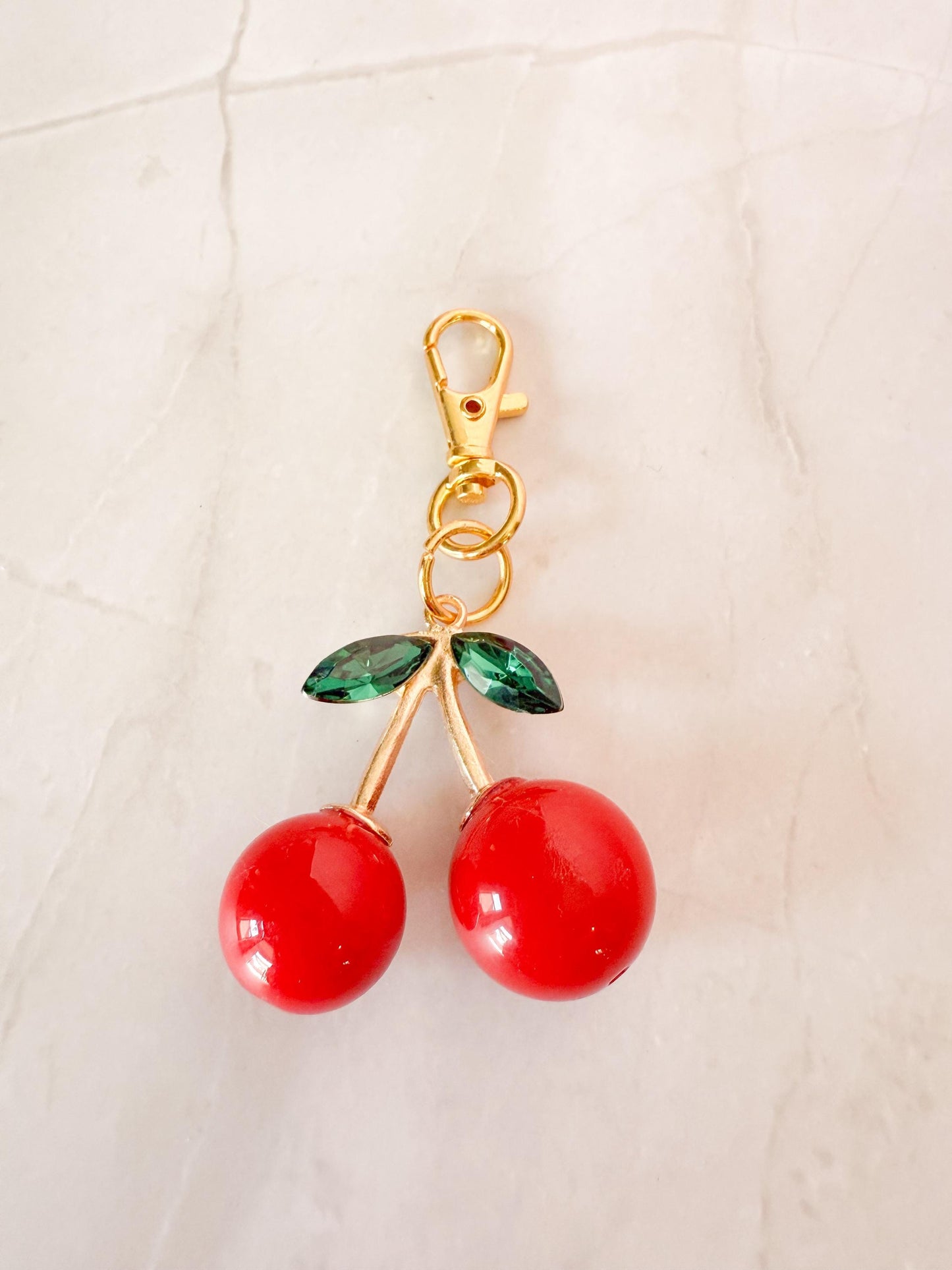 Cherry Charm Drop-Pet Collar Charm