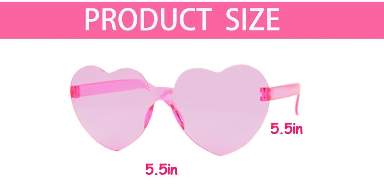 Cherry Heart Sparkle Dog Sunglasses – Pink or Red