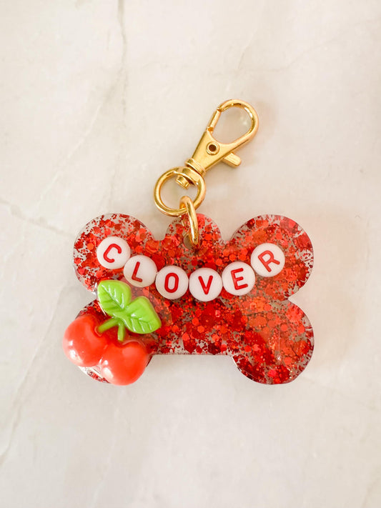 Cherry Pop Pup Tag – Personalized Pet Tag