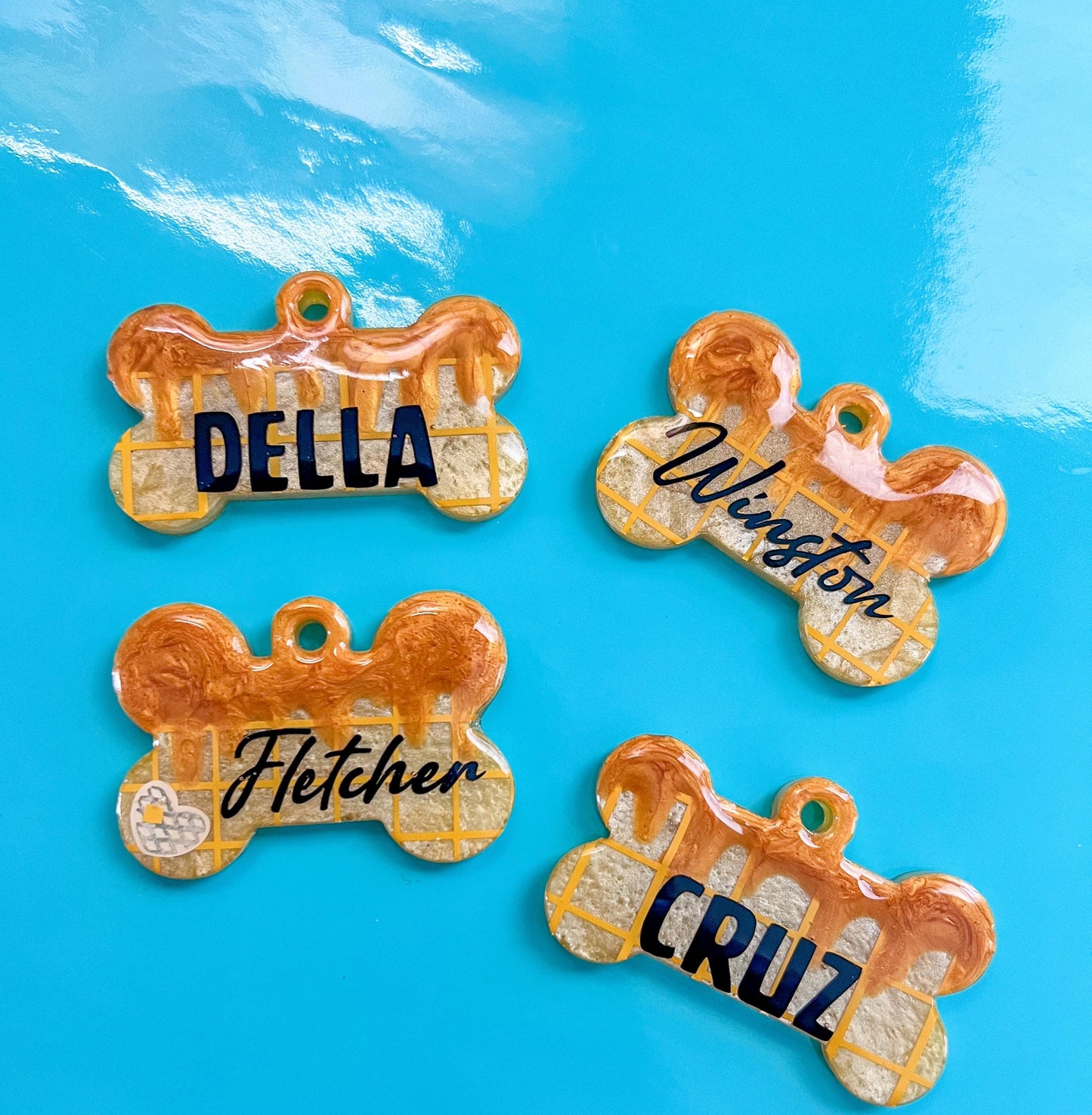 Custom Waffle Pet Tag