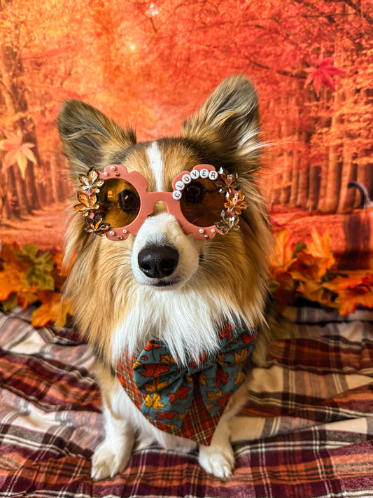 Golden Leaves Custom Sunglasses