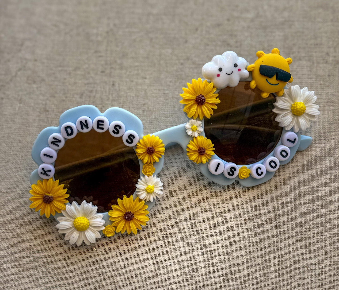 Kindness Dog Sunglasses with Daisies