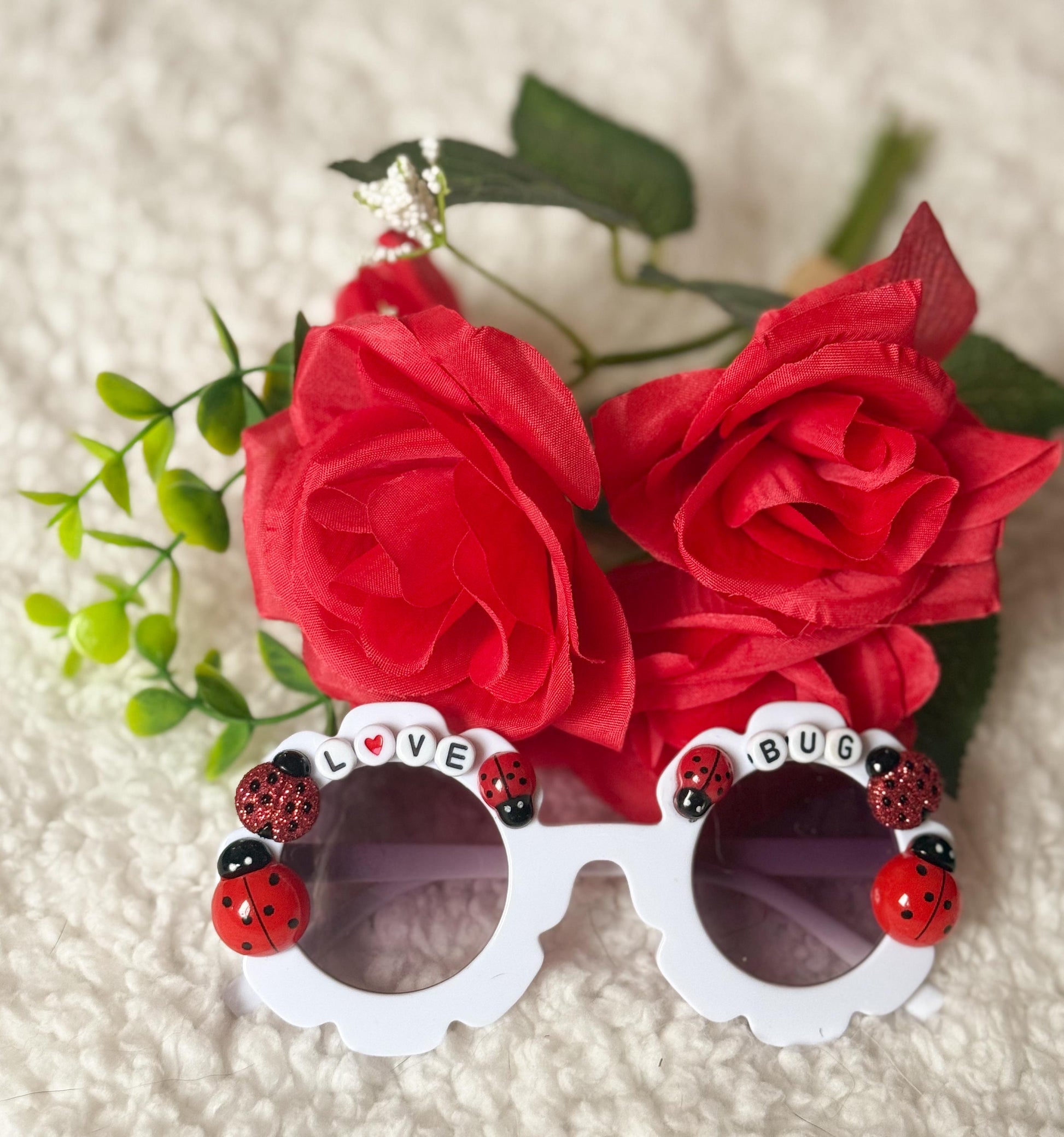 Love Bug Valentine’s Day Pet Sunglasses