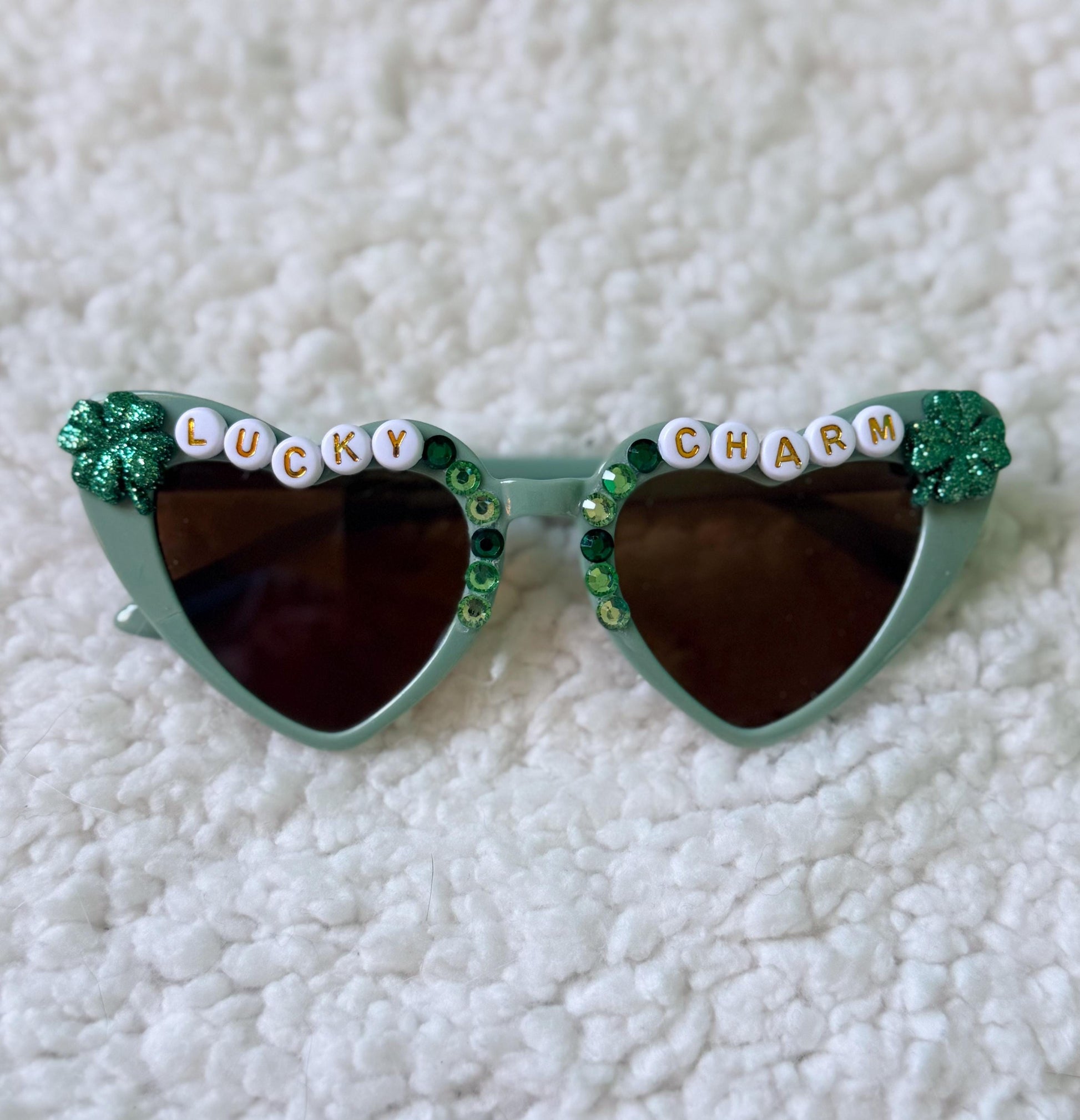 Lucky Charm Heart Dog Sunglasses