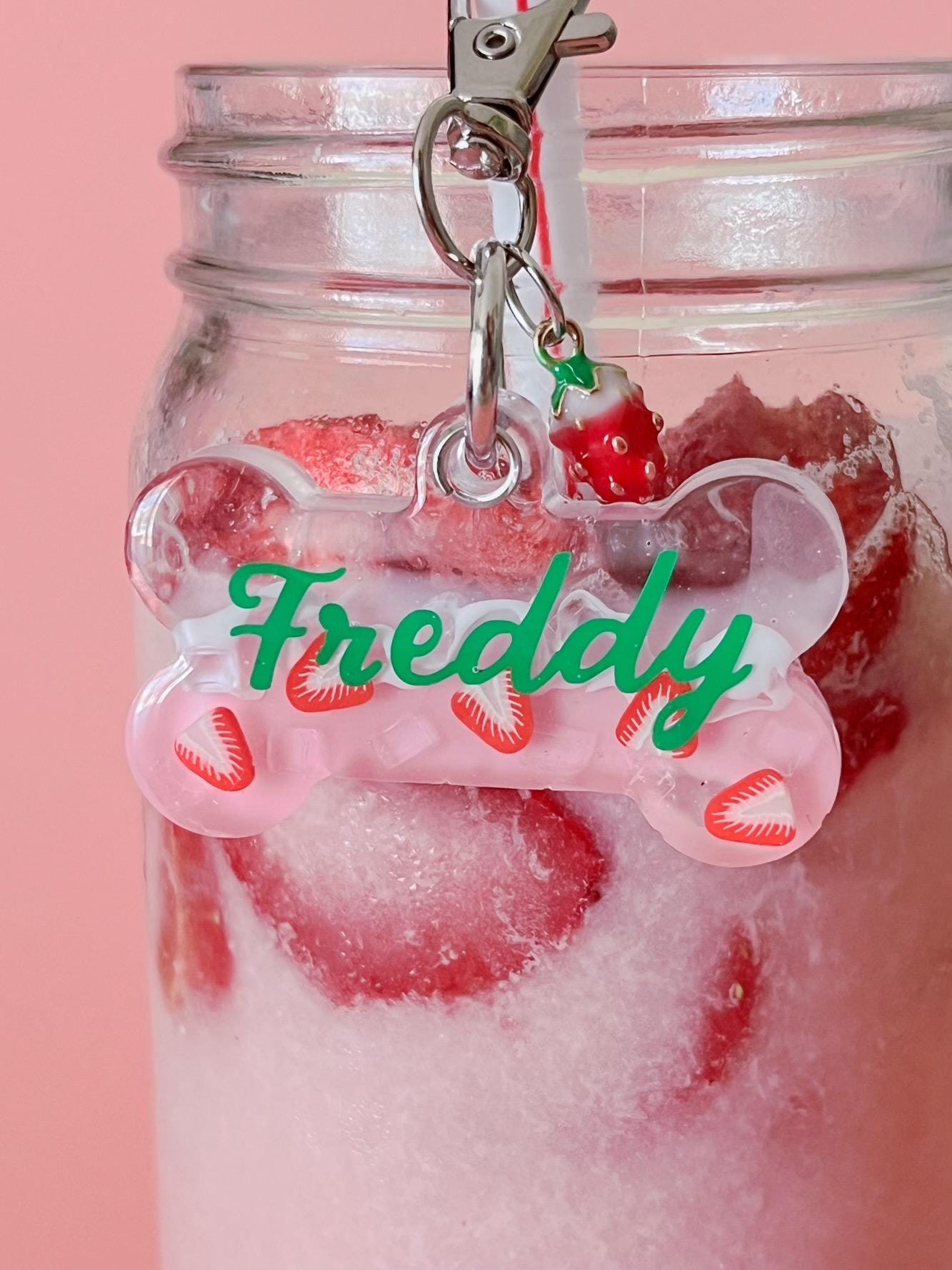 PINK DRINK Pet Tag