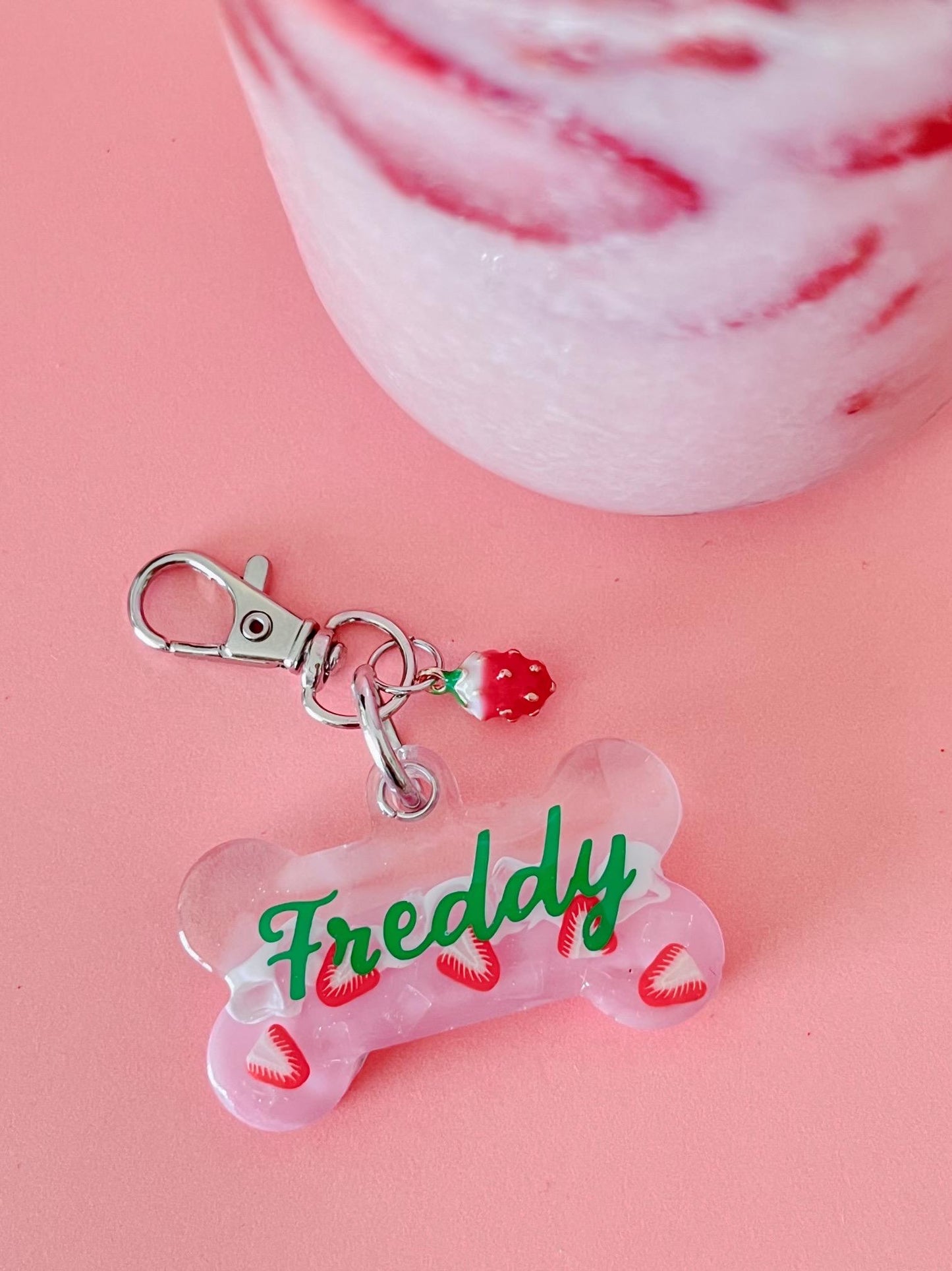 PINK DRINK Pet Tag