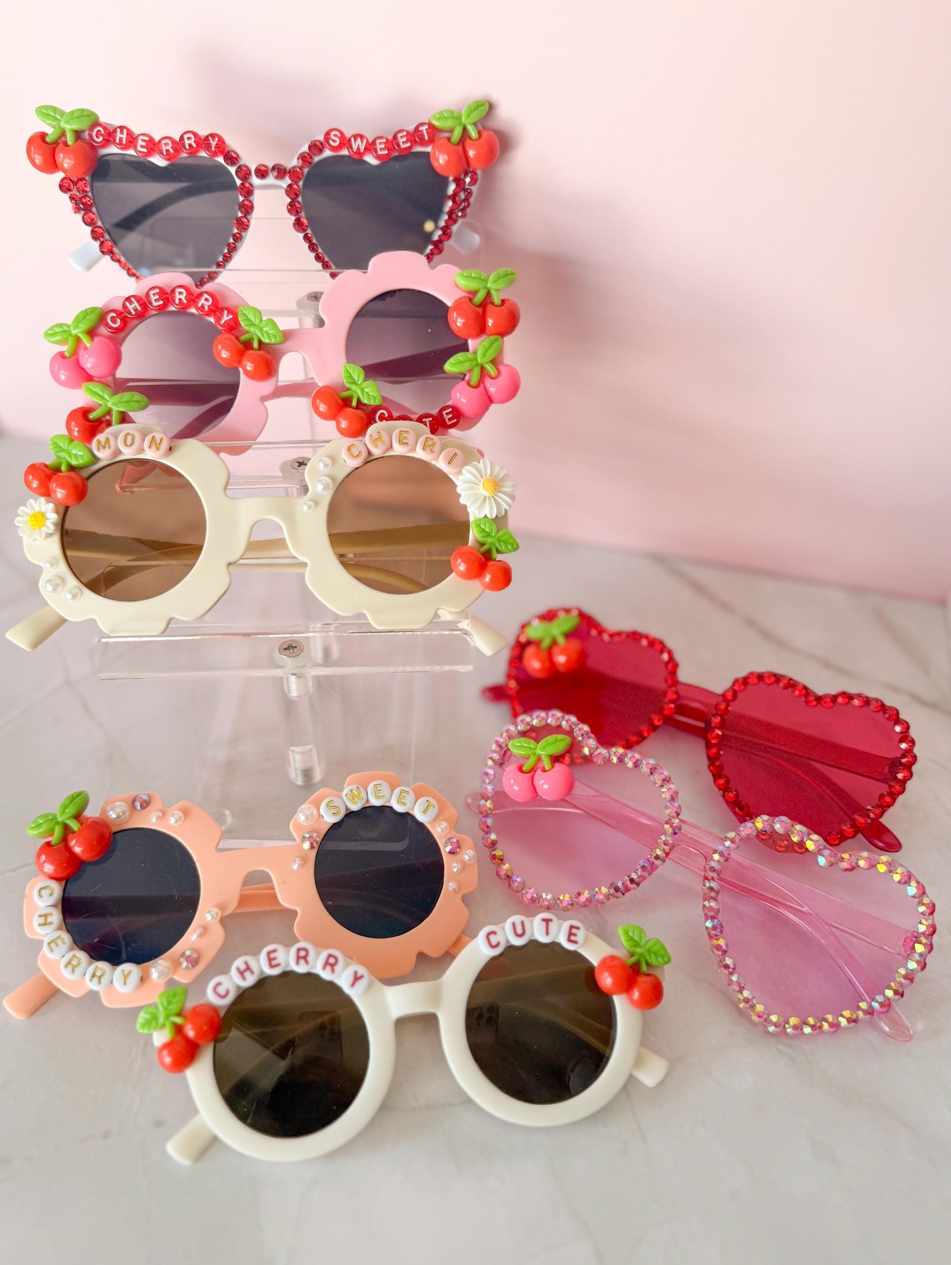 Peachy Cherry Sweet-Dog Sunglasses