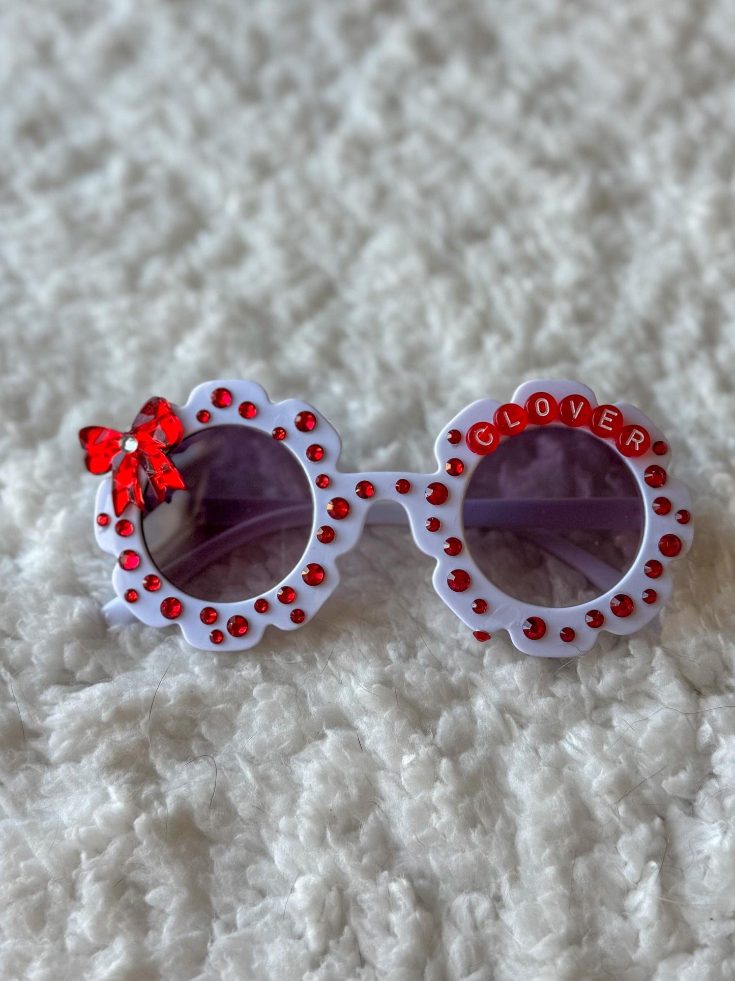 Red Bow Bling- Pet Sunglasses