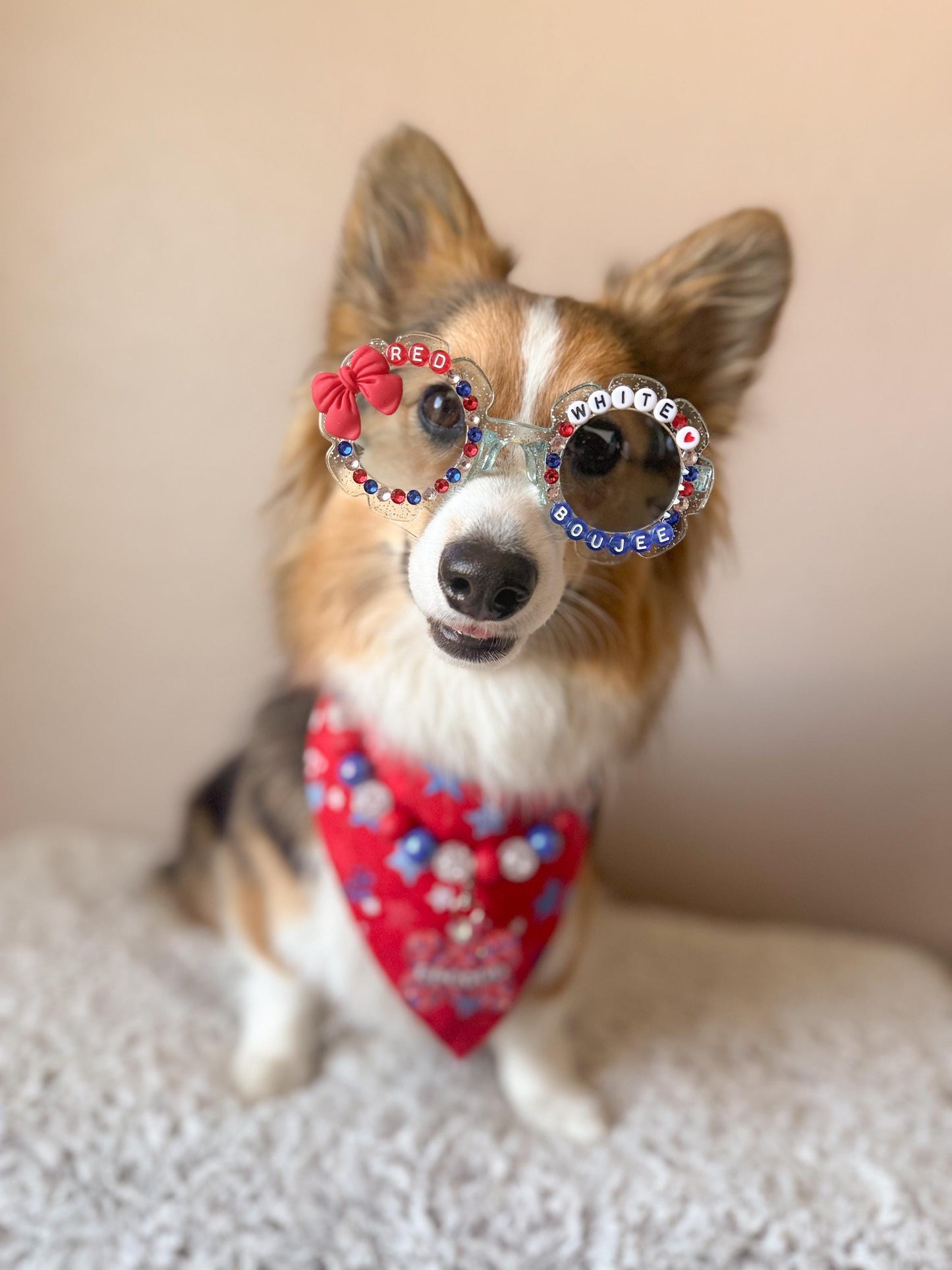 Red, White & Boujee Sunglasses