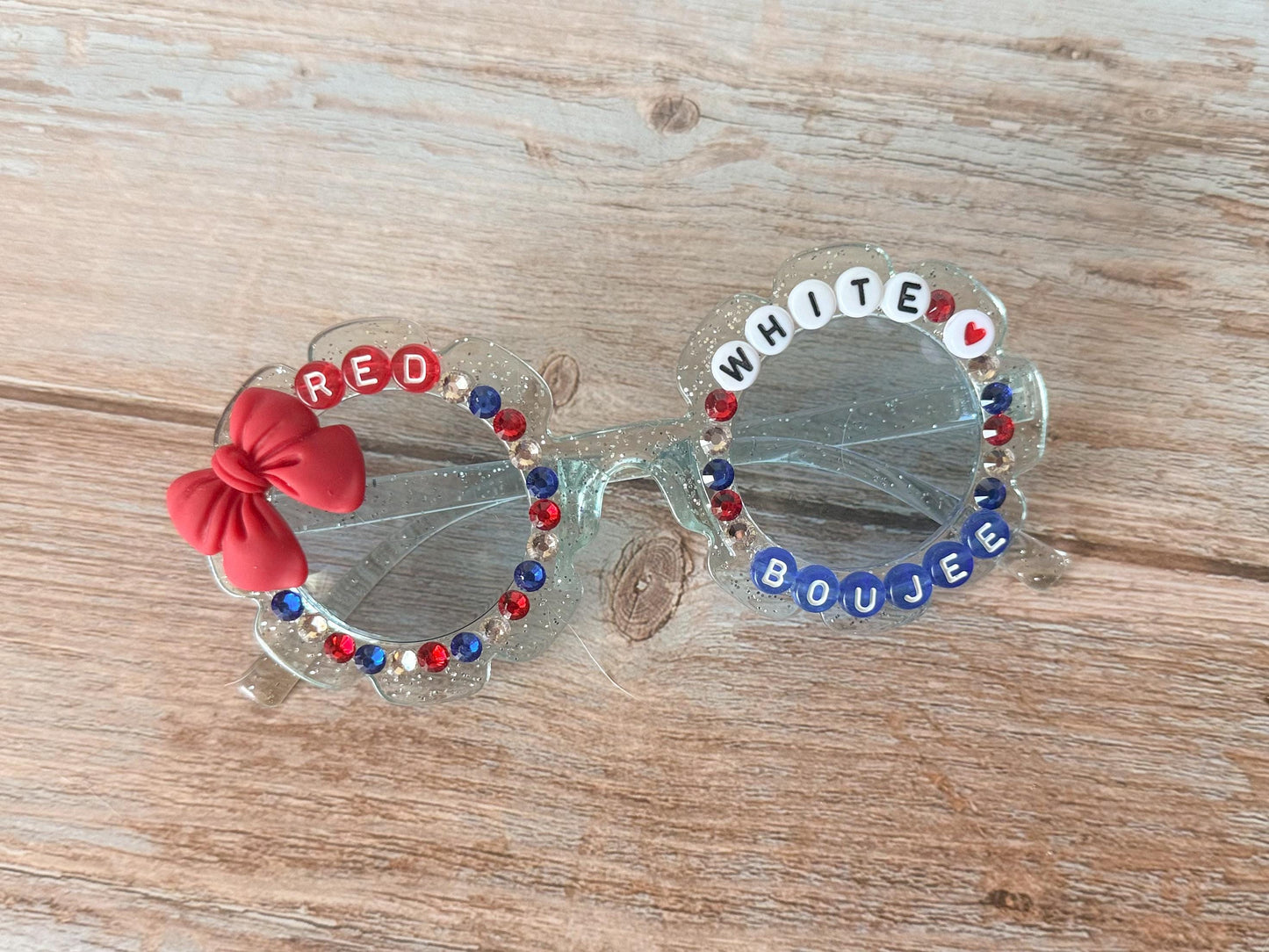 Red, White & Boujee Sunglasses