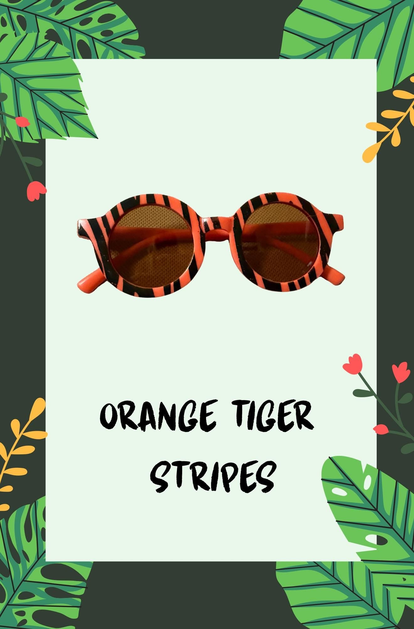 Safari Print Dog Sunglasses, Small Breed Pet Sunnies
