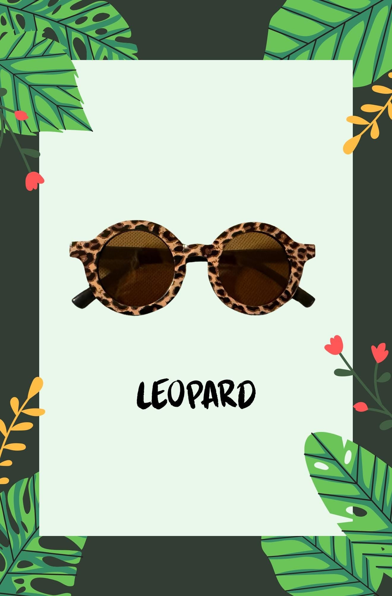 Safari Print Dog Sunglasses, Small Breed Pet Sunnies