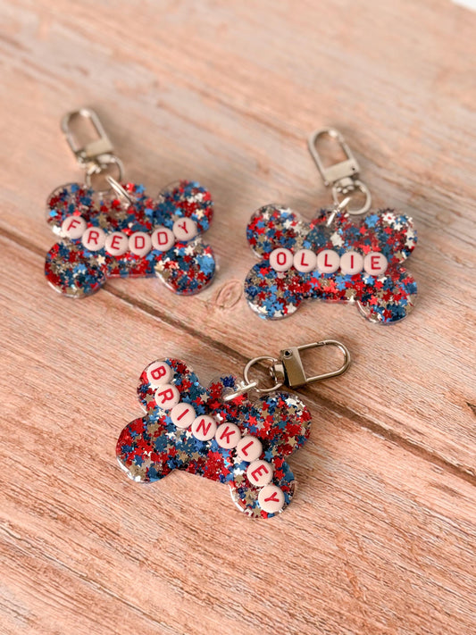 Star Spangled Pet Tag