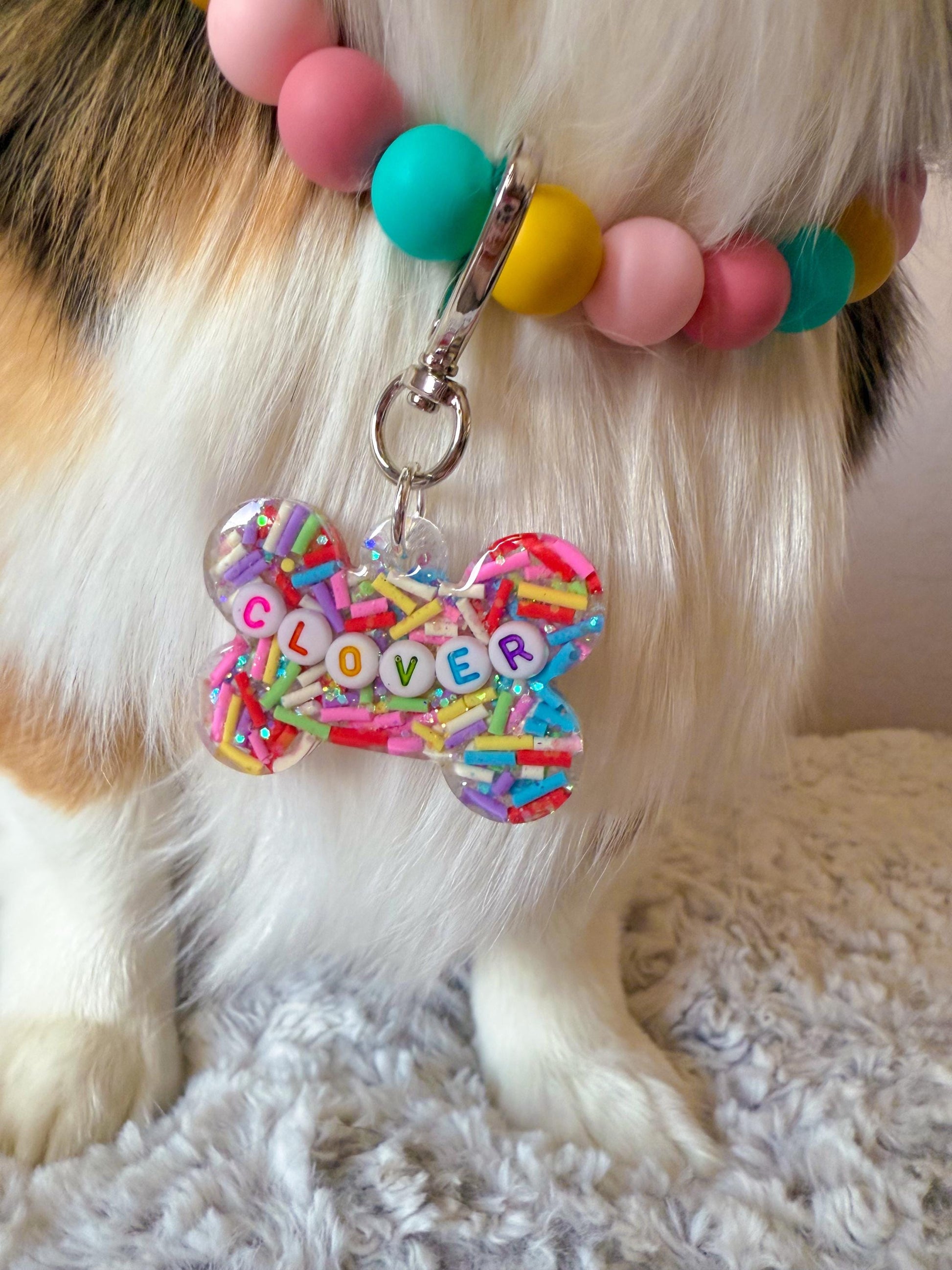 Sugar Rush Sprinkle Pet Tag