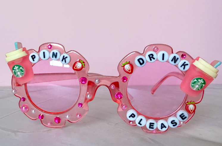 Pink Drink Please Sunglasses